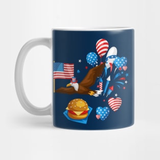 independence day bald eagle uncle sam Mug